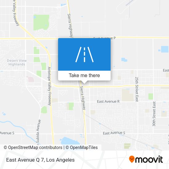 Mapa de East Avenue Q 7