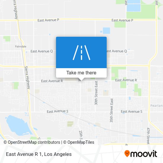 East Avenue R 1 map