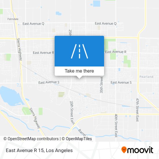 East Avenue R 15 map