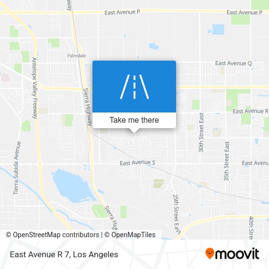 Mapa de East Avenue R 7