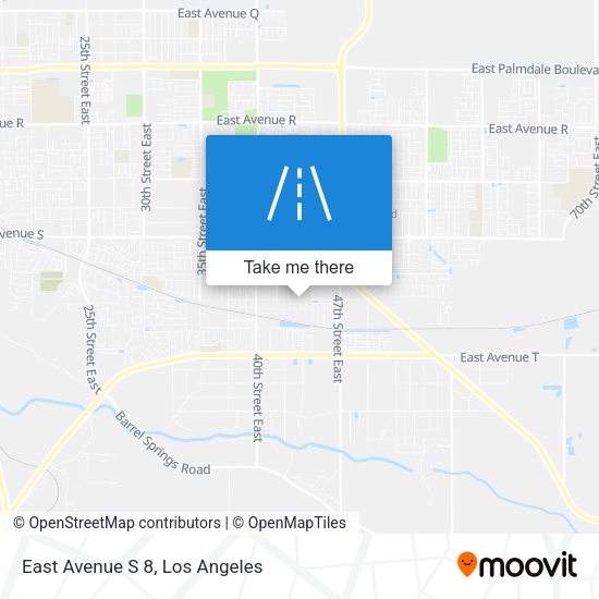 East Avenue S 8 map