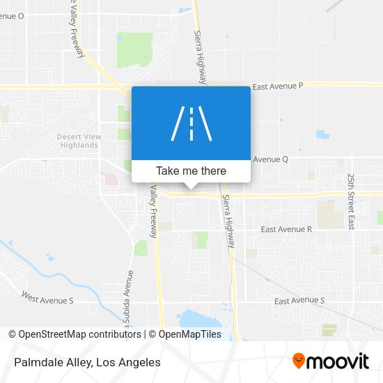 Mapa de Palmdale Alley