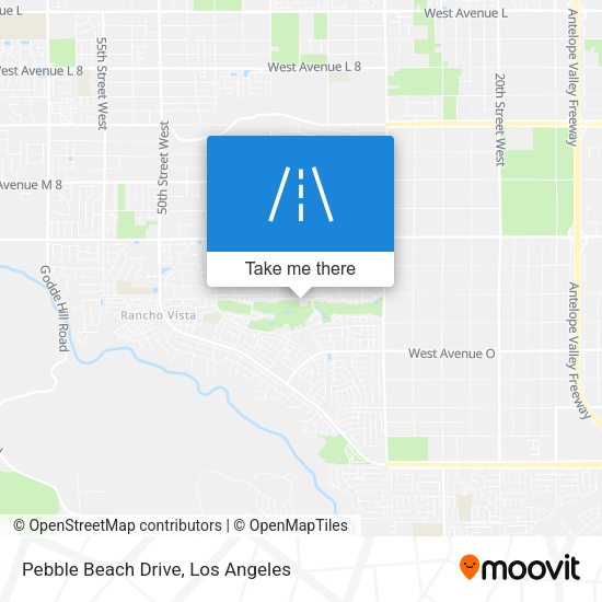 Pebble Beach Drive map