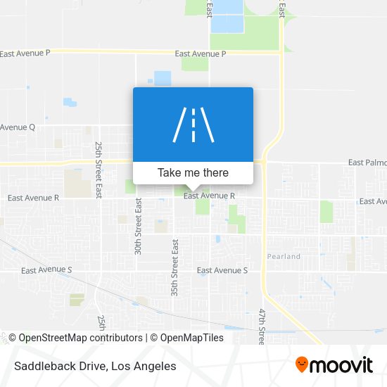 Mapa de Saddleback Drive