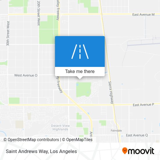 Saint Andrews Way map