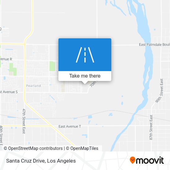 Mapa de Santa Cruz Drive