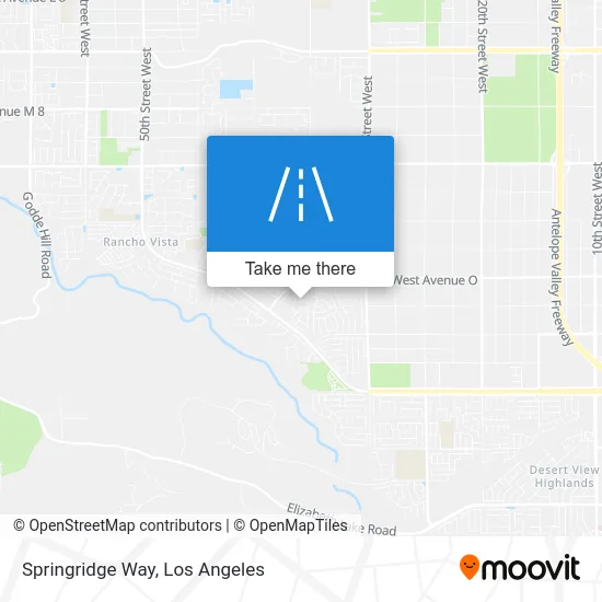 Springridge Way map