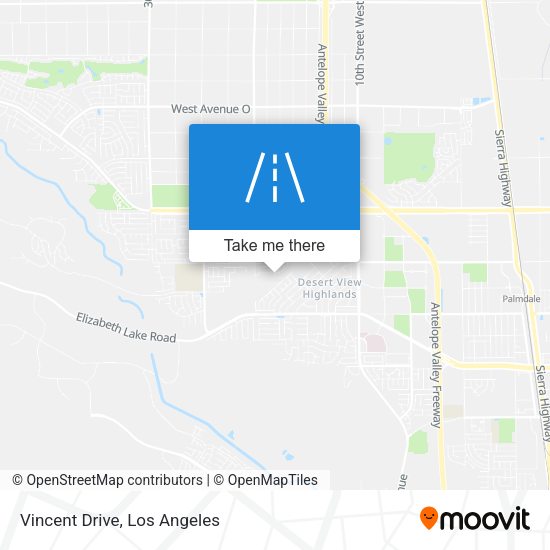 Mapa de Vincent Drive