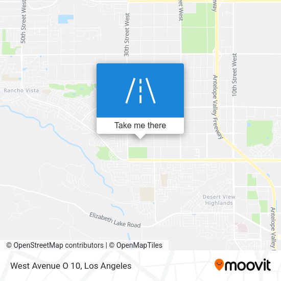 Mapa de West Avenue O 10