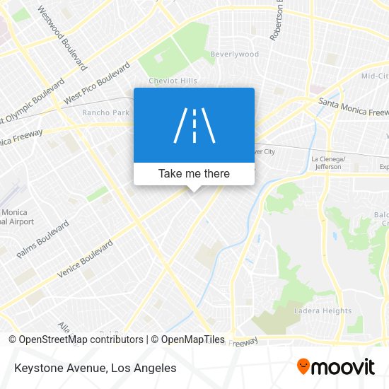 Keystone Avenue map