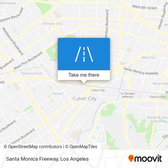 Santa Monica Freeway map