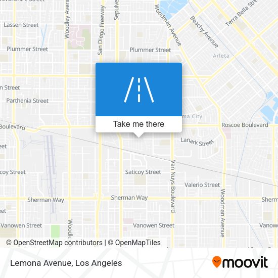 Mapa de Lemona Avenue