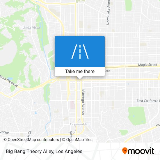 Big Bang Theory Alley map
