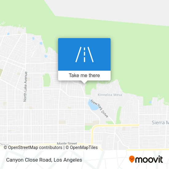 Mapa de Canyon Close Road