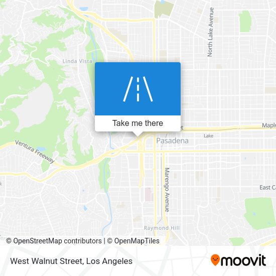 West Walnut Street map
