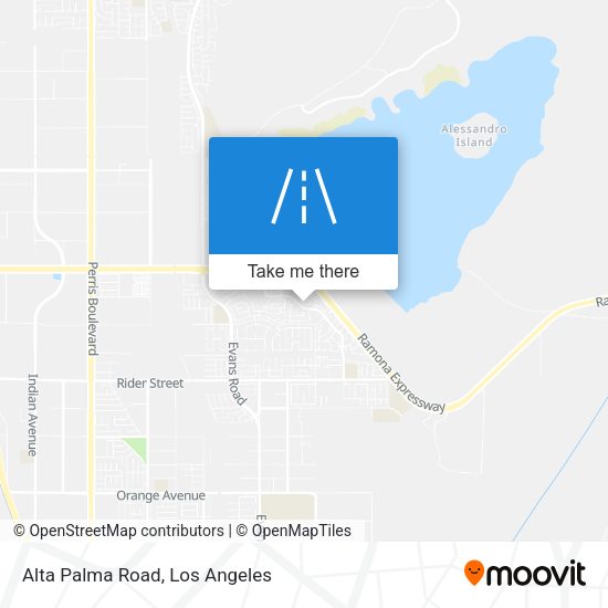Alta Palma Road map