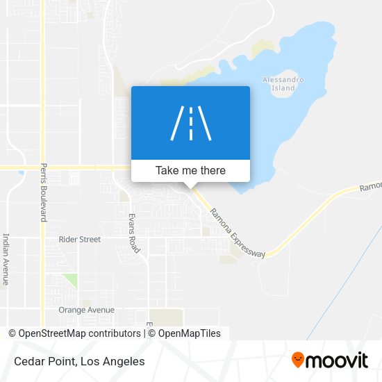 Mapa de Cedar Point
