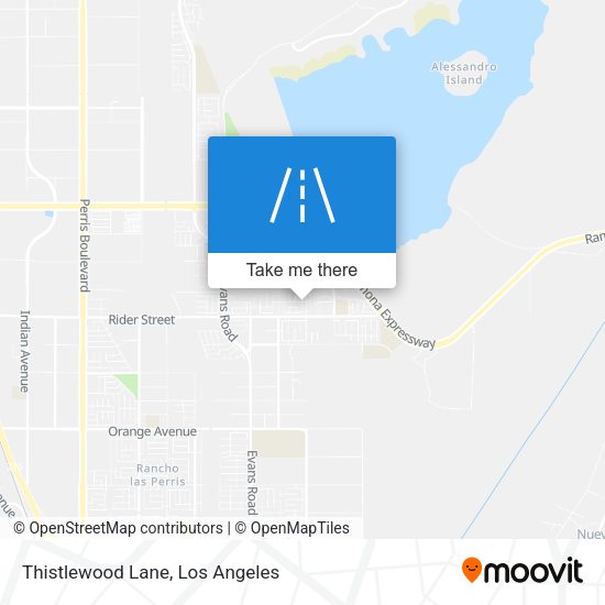 Mapa de Thistlewood Lane