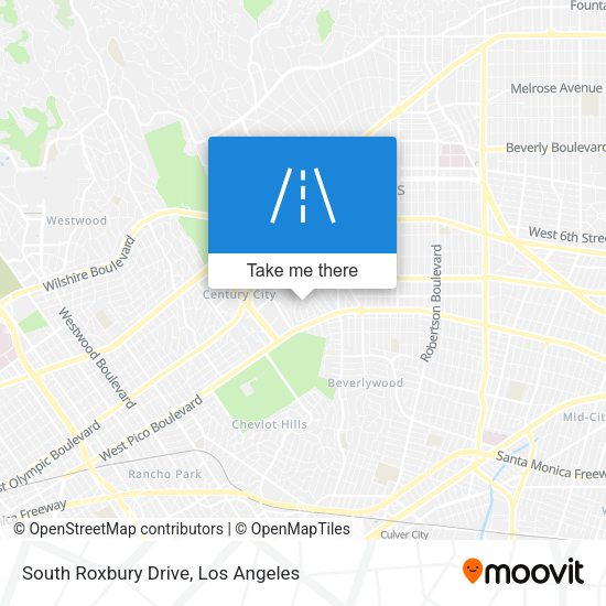 South Roxbury Drive map