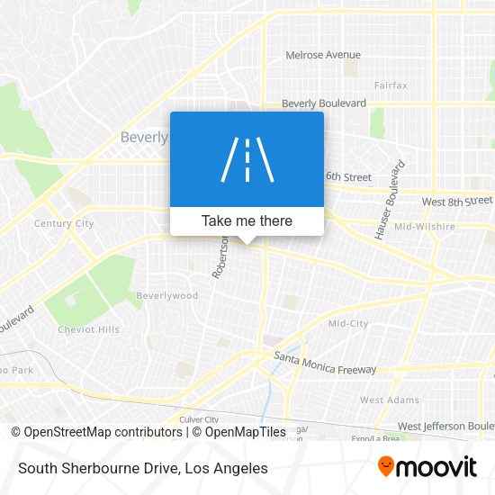 Mapa de South Sherbourne Drive