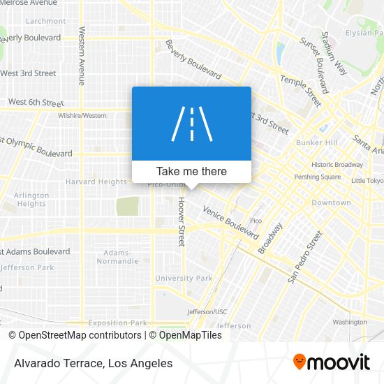 Alvarado Terrace map