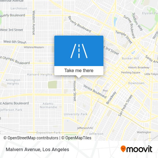 Mapa de Malvern Avenue