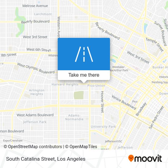 South Catalina Street map