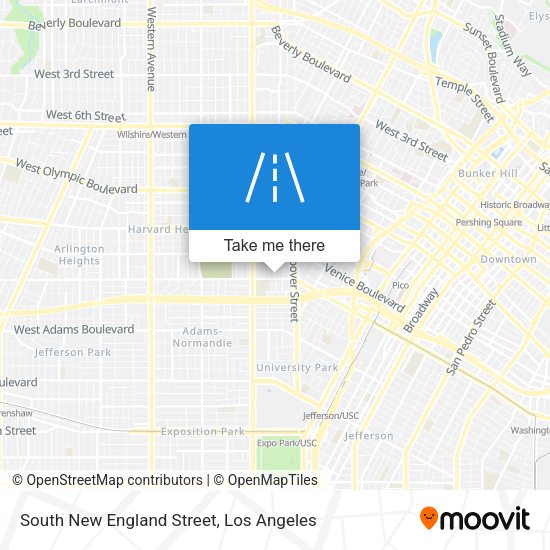South New England Street map