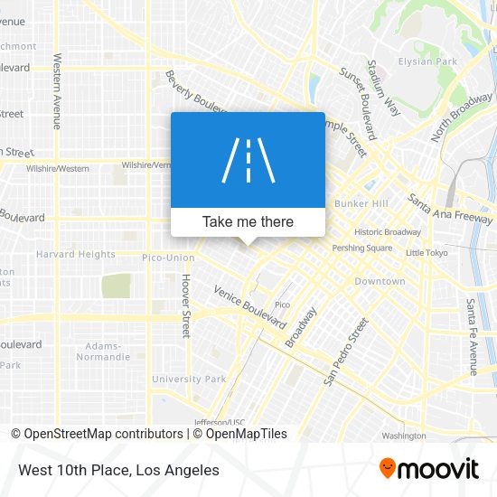 Mapa de West 10th Place