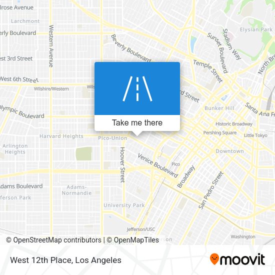 West 12th Place map
