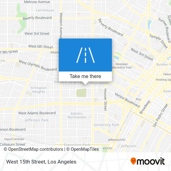 Mapa de West 15th Street