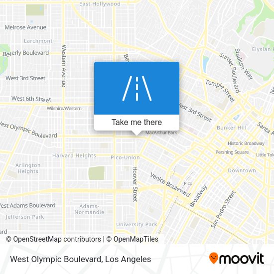 Mapa de West Olympic Boulevard
