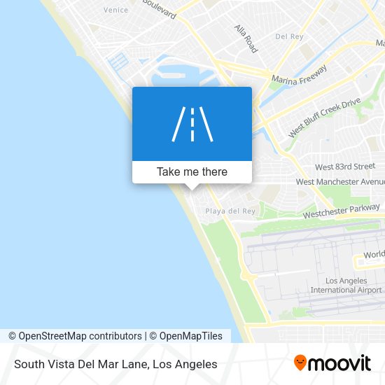 Mapa de South Vista Del Mar Lane