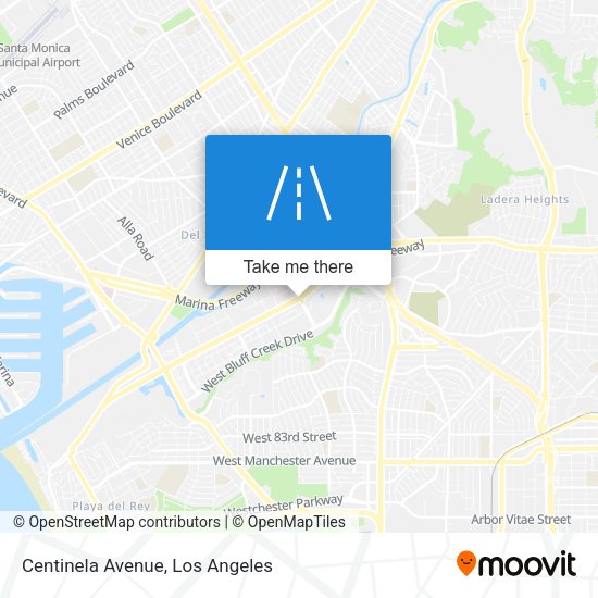 Centinela Avenue map
