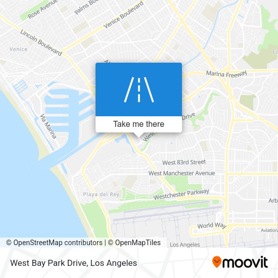 West Bay Park Drive map