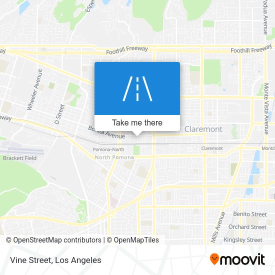 Mapa de Vine Street