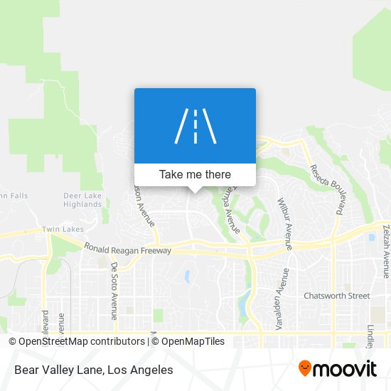 Bear Valley Lane map