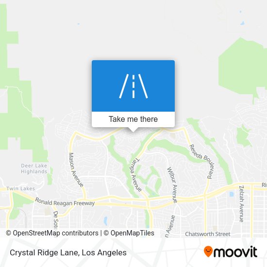 Crystal Ridge Lane map