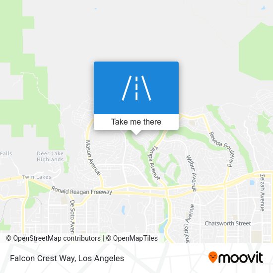 Falcon Crest Way map