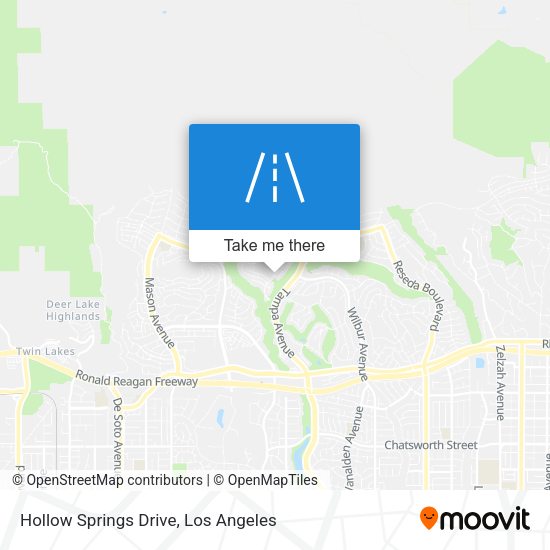 Hollow Springs Drive map