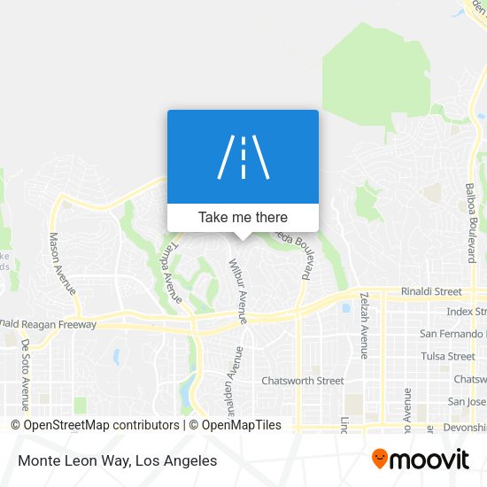 Monte Leon Way map