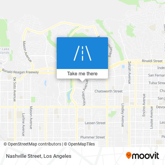 Nashville Street map
