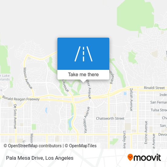 Pala Mesa Drive map