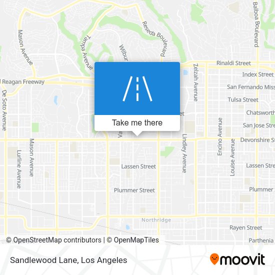 Sandlewood Lane map