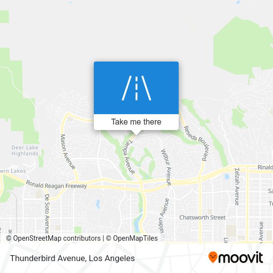 Thunderbird Avenue map