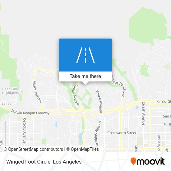 Mapa de Winged Foot Circle
