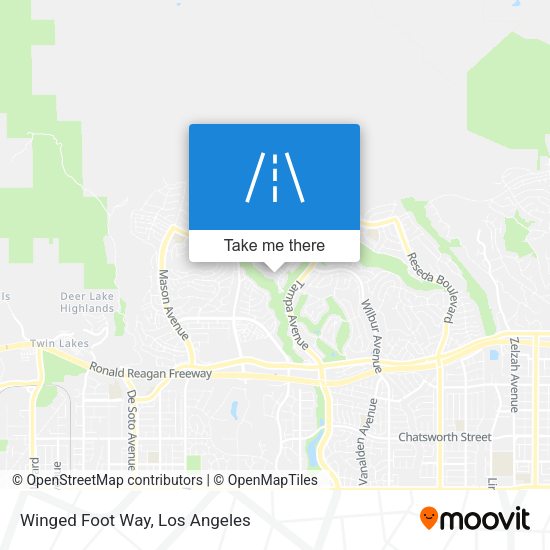 Mapa de Winged Foot Way