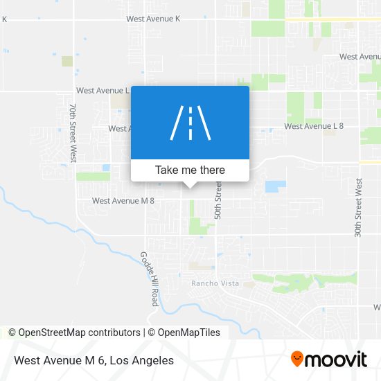 Mapa de West Avenue M 6