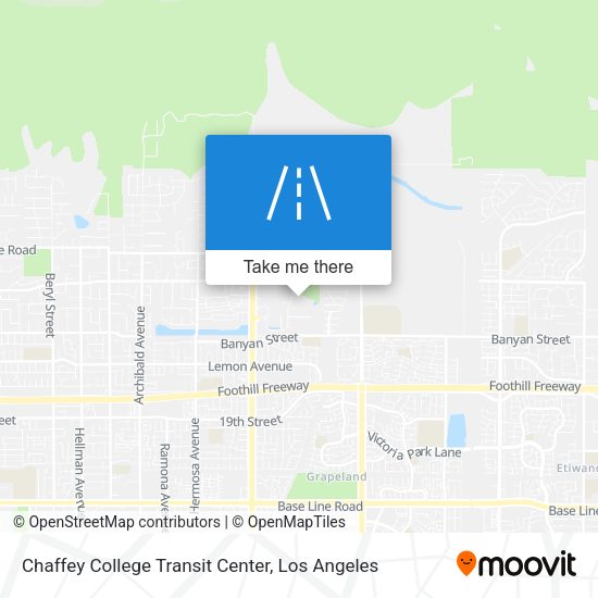 Chaffey College Transit Center map