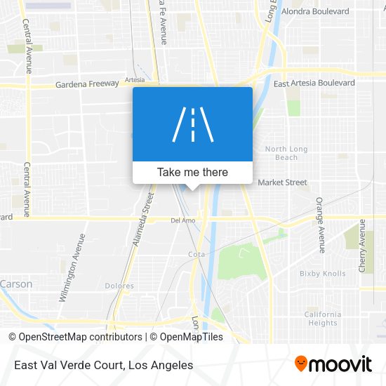 East Val Verde Court map